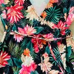 Pull & Bear Tropical Floral Wrap Dress Photo 1