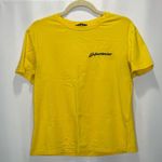 SheIn Yellow Heartbreak Short Sleeved Tee Shirt Photo 4