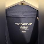 Toad&Co Summerdance Sleeveless Dress Navy Blue Mockneck Dress Size Medium Photo 3