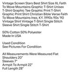 Screen Stars Best Vintage  Shirt Size XL Faith To Move Mountains Graphic T-Shirt Unisex T-Shirt Graphic Tee Graphic Print T-Shirt Photo 1