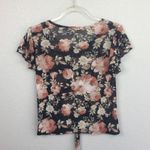 Caution to the Wind Sheer Mesh Floral Blouse Photo 4