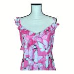 Elodie  Ruffle Neck Mesh Cami Butterfly Dress Size XL Photo 2