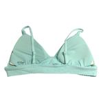 Aerie Bikini Top Triangle Textured Swiss Dot Removable Cups Light Blue XL Photo 1