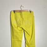 Michael Kors Bright Yellow Sunshine Denim Straight Jeans Photo 8