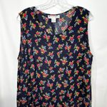 Dress Barn  Plus Size 20W Dress Floral Rayon Maxi Shift Grunge VTG‎ Y2K Black 116 Photo 2