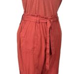 Sanctuary New Ankle Pants Paperbag Waist Drape Fit Tencel Rust Women’s Size XXL Photo 6
