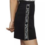 Maje  Black Mini Skirt with Side Text Photo 4