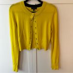 Rag and Bone ‎ Women’s Yellow Cardigan Faux Pearl Buttons Sweater Size Medium Photo 3