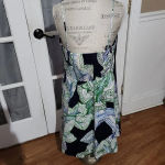 Moulinette Soeurs Anthropologie  Womens Blue Green Floral Dress 16‎ Photo 1
