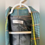 ANINE BING  Madeline Blazer In Green Plaid Size Medium Photo 5