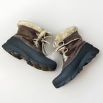 Sorel Snow Angel Lace up Winter Snow Boot Women’s 8.5 Faux Fur Brown Tan Boots Photo 1