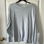 Aerie Offline Women’s Grey Oversized Crewneck Lightweight Sweater Size Small Photo 7