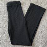 ZARA  Black Ribbed Flared Leggings Photo 2