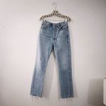 AGOLDE Riley High Rise Straight Crop Jeans Light Wash Denim Photo 1