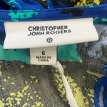 Christopher John Rogers x Target Blue Yellow Floral Puff Sleeve Maxi Dress 6 Photo 9