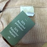 H&M NEW Cream Rhinestone-bow Rib knit Long Sleeve Crop Cardigan Sweater Top M Photo 3