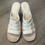Vince Camuto Footwear White Molisana Espadrille Wedge Sandal Women's Size 9 Photo 4