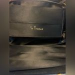 Vintage 1950s La France Petite Needlepoint Wool Clasp Handbag Clutch Purse Black Photo 4