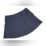 GIGI C Heidi SnakeSkin embossed navy blue Textured skort athletic sporty gym LG Photo 4