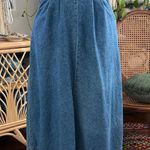 Eddie Bauer Vintage 90s/Y2K  Side Button Denim Jean Midi Skirt Photo 0