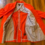 Willi Smith  Blazer Jacket Medium Red Lined blend Blue/White stripe lining button Photo 9