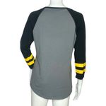 Harry Potter Women’s Hugglepuff Raglan Tee Gray White Quidditch Hogwarts Size M Black Size M Photo 3
