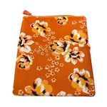 Rachel Pally SALE  Orange Blossom Floral Reversible Clutch Zip Top travel Bag Photo 2