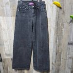 Edikted Raelynn Black Wash High Rise Wide Leg Jeans XS Photo 1