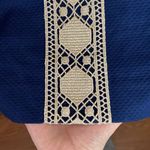 Lilly Pulitzer Vena stretch shift halter mini dress true navy gold trim size 0 Photo 10