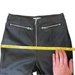 Princess Polly NWOT Faux leather black skinny pants High Waist Zippers Size 2 Photo 2