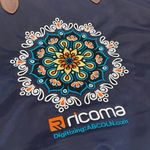 Women bug weekend plastic nylon navy and colourful new embroidery bag Blue Photo 2