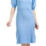 Nanette Lepore NWT Nanette by  Blue Pearl Sleeve Knit Dress L Photo 0
