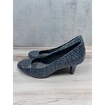 LifeStride Soft System Women Size 7.5 Blue Snakeskin Print Heels Pumps Shoes Gray Photo 3