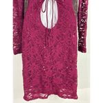 Jump  APPAREL By Wendye Caitin Laced Sequins Wine Dress‎ MEDIUM Photo 6
