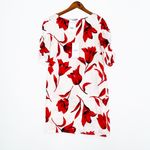 NWT Allegra Masetti tulip print linen dress Cotton Linen Floral Red Photo 4