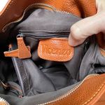 Vicenzo brown leather extra large hobo bag Melissa artsy work commute shoulder Brown Size XL Photo 10