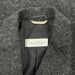 Max Mara Wool Blend Blazer Jacket Confetti Speckle 2 Buttons Gray Size 6 Photo 5