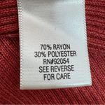 Croft & Barrow Vtg V Neck Button Up Belted Tunic Cardigan Sweater Spice Large Photo 7