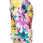 Coldwater Creek  abstract colorful floral buttoned jacket w/Pockets Size 12 EUC Photo 2