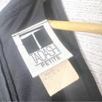 Tadashi Shoji  Vintage Black Ruched Long Sleeve Evening Gown Size Petite Small Photo 6