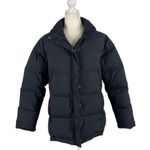 L.L.Bean Black and Pink Puffer Feather Down Puffer Full Zip Ski Winter Jacket M Photo 11