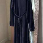 NWT Baserange made in Portugal Shaw ribbed black wrap kaftandress Size XS Photo 0