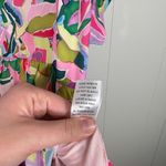 Entro  Boutique Multicolored Floral Tiered Romper Jumpsuit Button Down Large L Photo 8