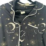 SOMA Cool Nights Long Sleeve Set Top Shirt Bottom Moon Stars Womens PJ's Pajama Black Size M Photo 3