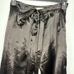 The GREAT. Satin Trousers Pants Women's Size 0 Black Dressy Party Fun Photo 1