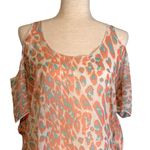 Lovers + Friends  Open/Cold Shoulder Animal Print Tunic‎ Cover Up Small Polyester Photo 3
