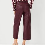 Ann Taylor Faux Leather Easy Straight Crop Photo 2