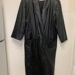 Westview Womens Genuine Leather Black Jacket Size M, , Trench Coat, Made In Korea Photo 0