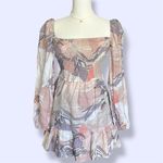 Aritzia Wilfred Tempest Linen Mini Dress in Sunfd Coral/Ardoise Pink Size XS Photo 2