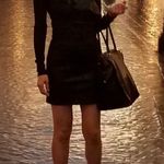 Bebe One Shoulder Black Dress Size XXS Photo 1